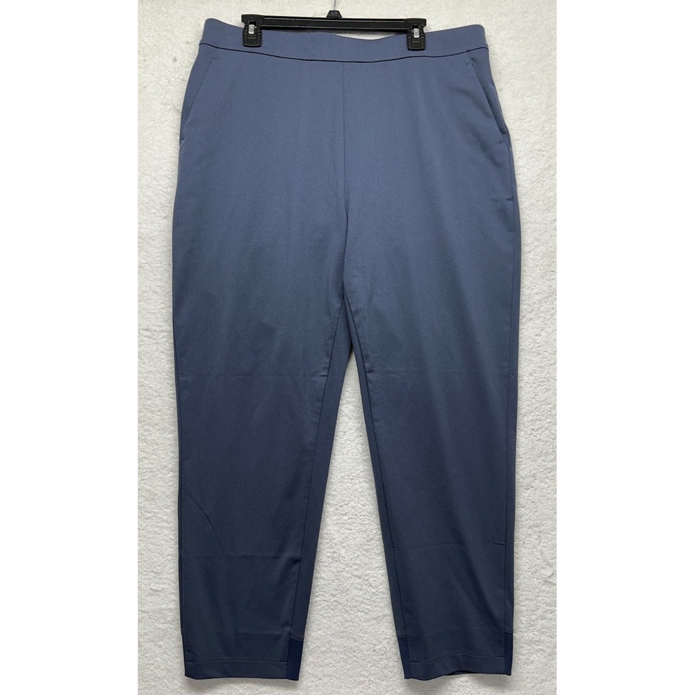 Ministry of Supply Womens Size 16 Blue Kinetic Pull On Pants (T9)